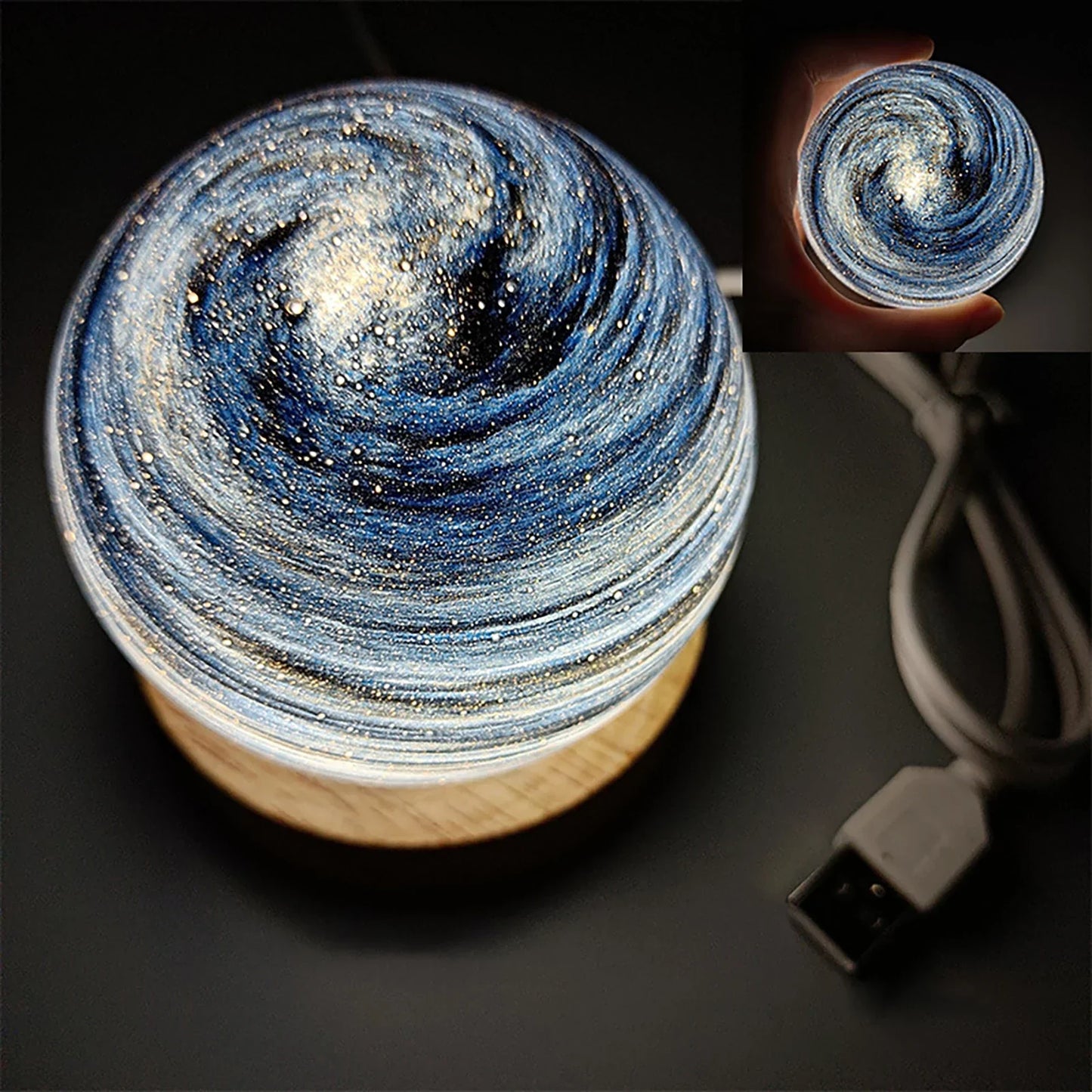 Colorful Galaxy Globe Table Lamp