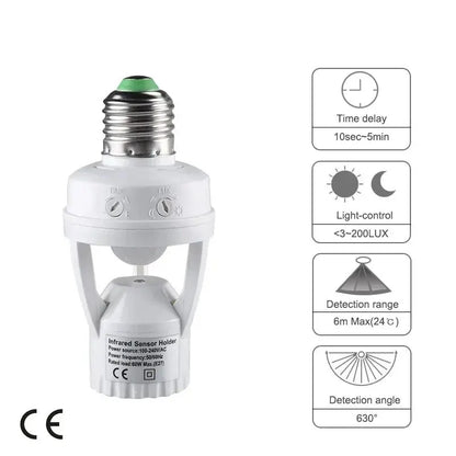 Automatic Dimmable LED Smart Light Bulb Socket