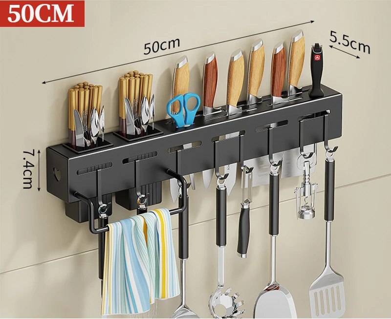Space Saving Kitchen Storage Rack Tool Holder