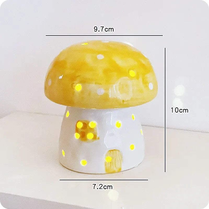 Whimsical Fungi Ceramic Table Lamp