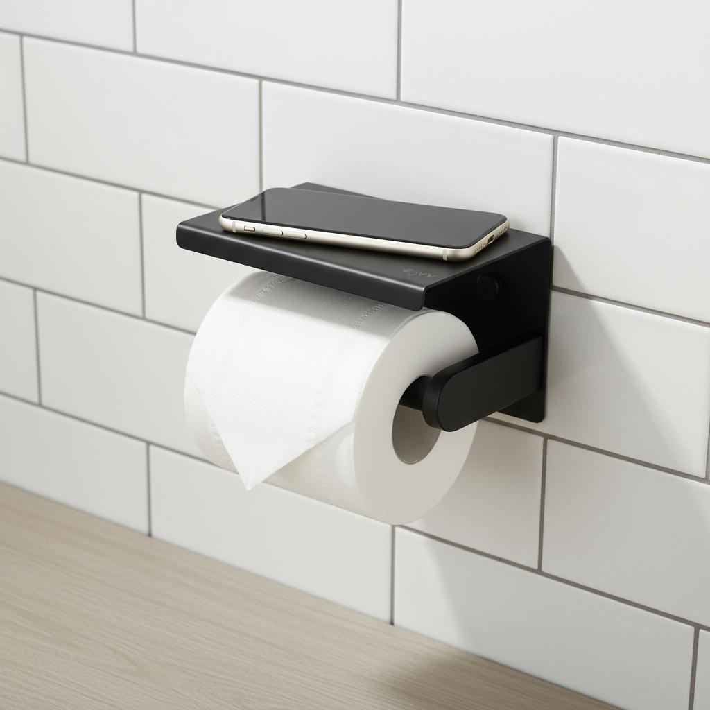 Space-Saving Bathroom Toilet Paper Holder - Pexav
