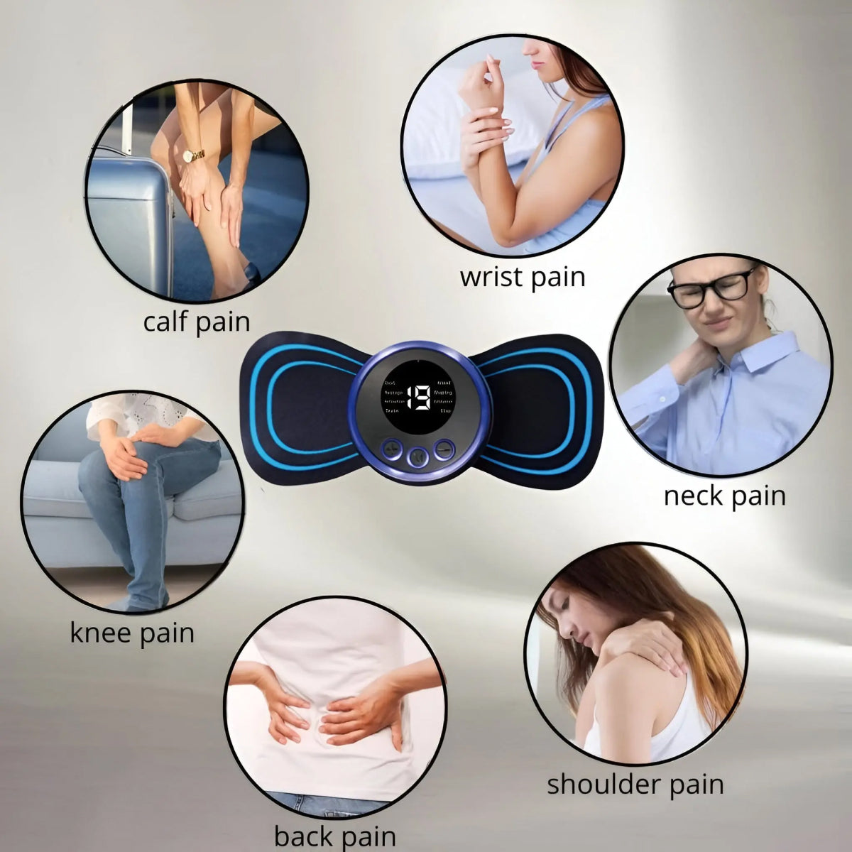Compact Back Pain Relief Massager