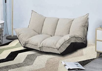 Low Profile Contemporary Sofa Bed with 2 Cushions
