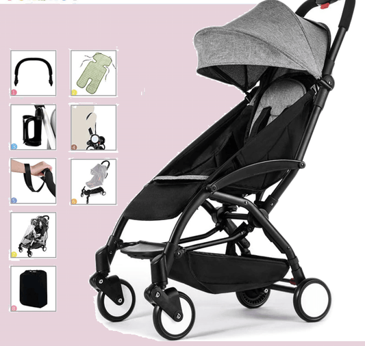 Compact Easy Fold Travel Baby Stroller - Pexav