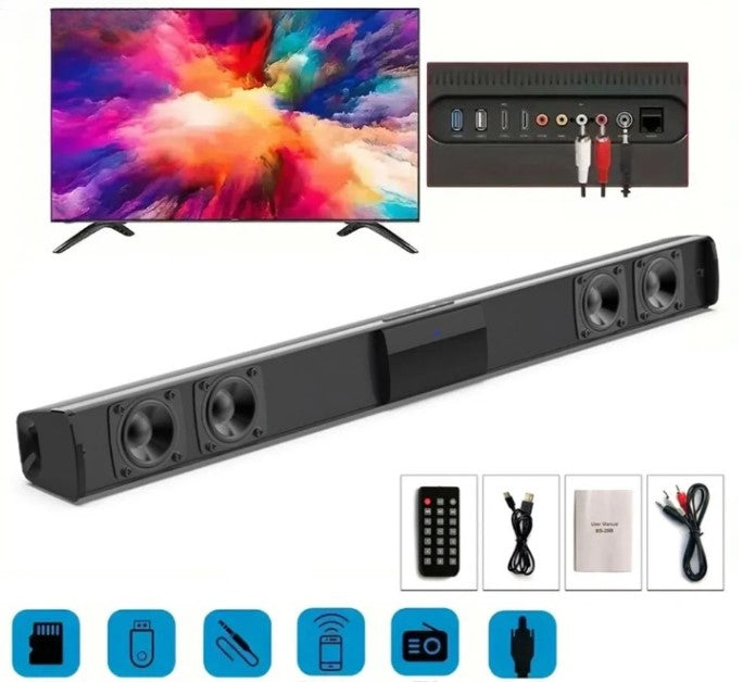 Compact Bluetooth Home Theater Soundbar Speaker System - Pexav