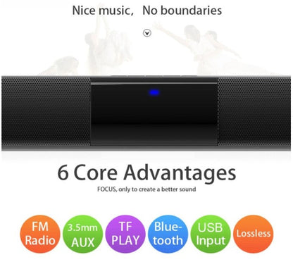 Compact Bluetooth Home Theater Soundbar Speaker System