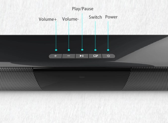 Compact Bluetooth Home Theater Soundbar Speaker System