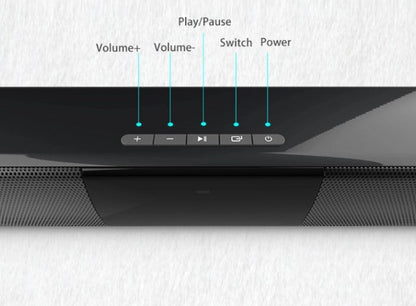 Compact Bluetooth Home Theater Soundbar Speaker System