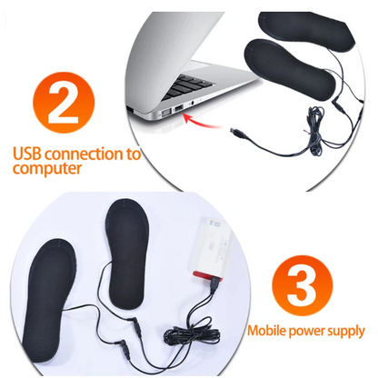 Warm Insulated Heated Insoles for Cold Feet