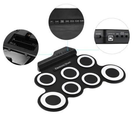 Compact Folding Digital Drum Kit Set