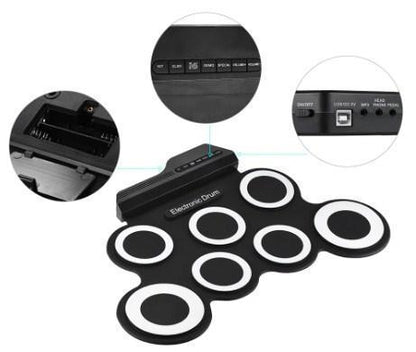 Compact Folding Digital Drum Kit Set