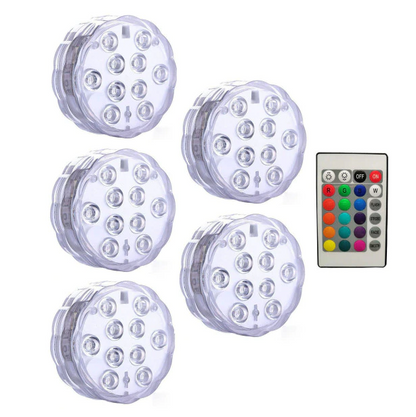 Colorful LED Pool Lights Remote Control Waterproof Lamp - Pexav