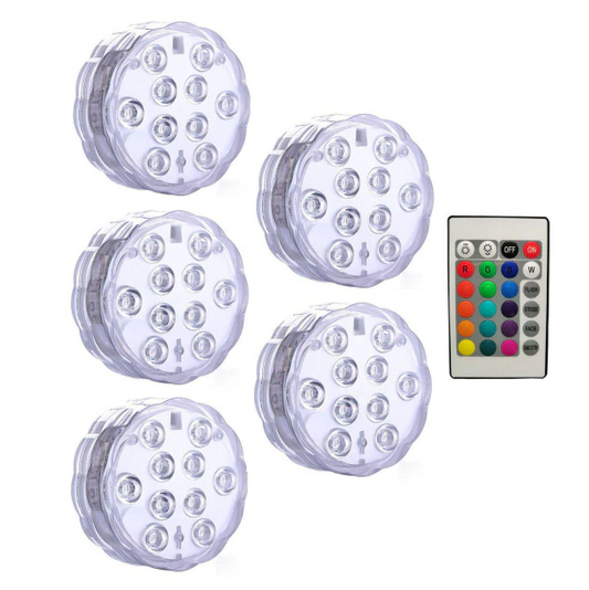 Colorful LED Pool Lights Remote Control Waterproof Lamp - Pexav