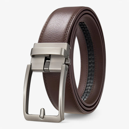 Slim Leather Belt for Men - Classic Simple Designer Accessory - Pexav