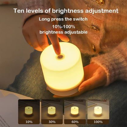 Bright LED Bedside Table Lamp with Touch Control