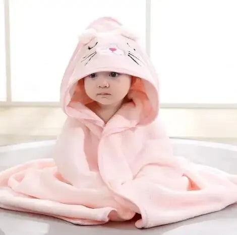 Cute Animal Hooded Baby Robe