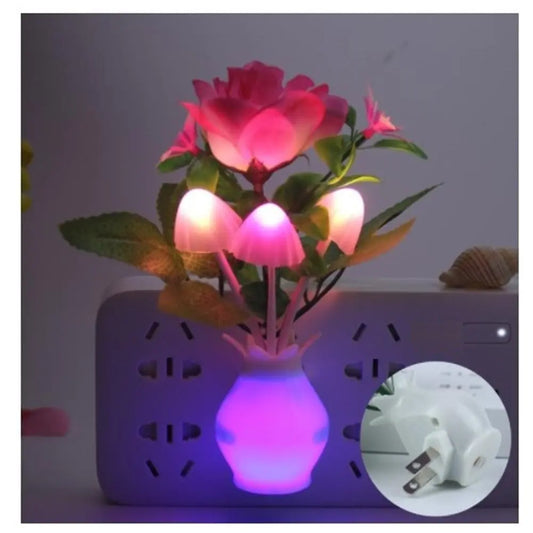Small Floral Automatic Table Lamp - Pexav