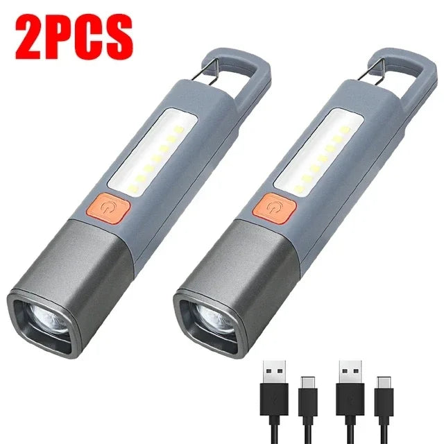 Bright Long Lasting Portable USB Flashlight