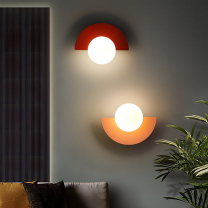 Contemporary LED Semi Circle Wall Lamp - Pexav