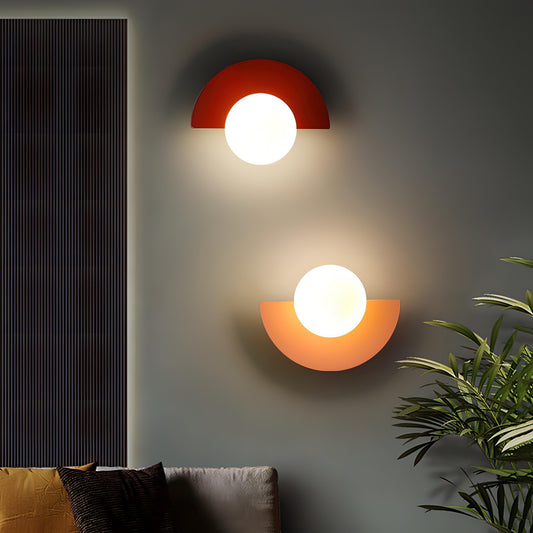 Contemporary LED Semi Circle Wall Lamp - Pexav