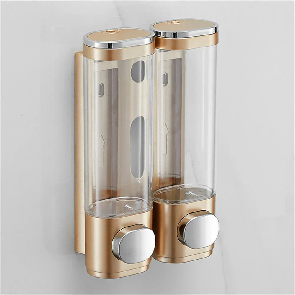 Clear Glass Mounted Soap Dispenser