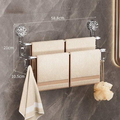 Sturdy Dual Rod Bathroom Towel Holder