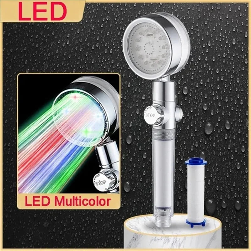 Vibrant Color LED Shower Head with High Pressure