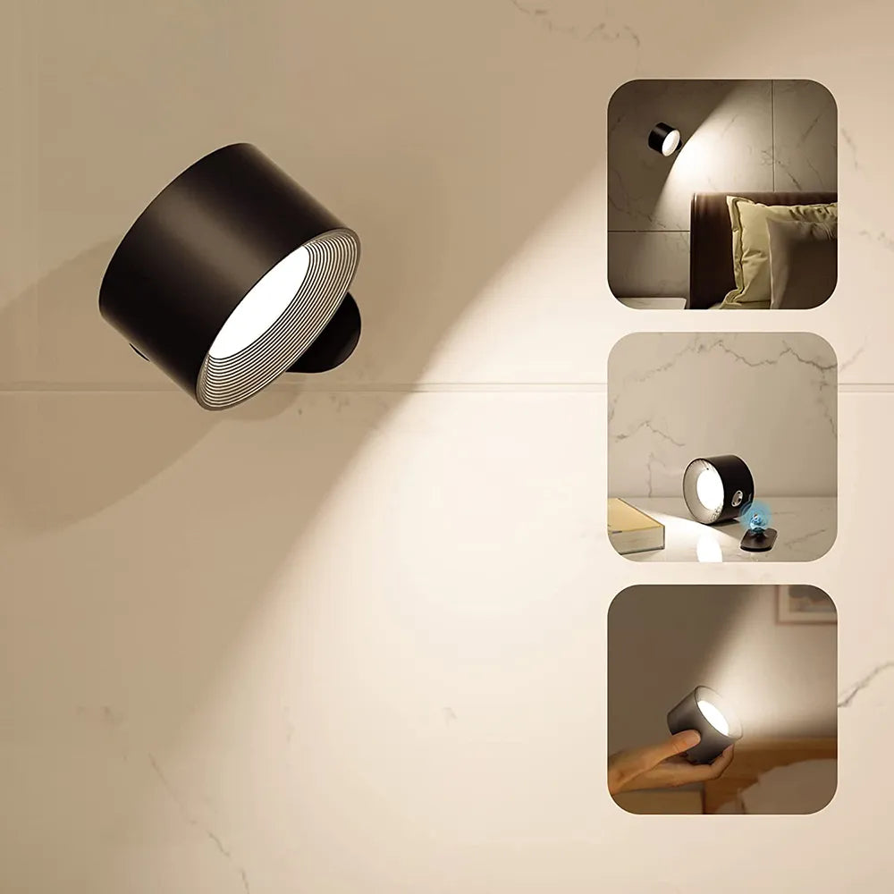Wireless LED Wall Lamp with Remote and USB Charger - Pexav