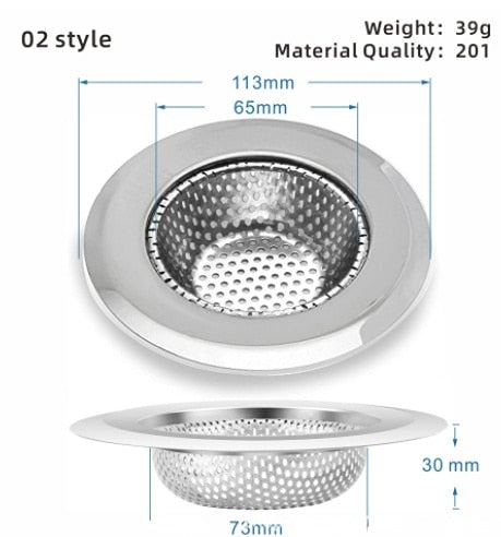 Easy Clean Kitchen Sink Strainer Filter