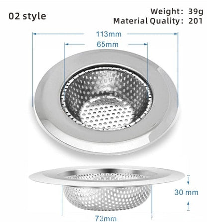 Easy Clean Kitchen Sink Strainer Filter