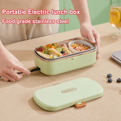 Compact Electric Lunch Box Heater with Steam Function