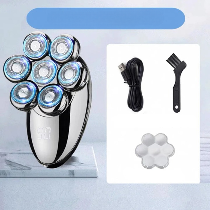 Advanced Rotary Shaver with 5-in-1 Grooming Set & Water Resistant Design