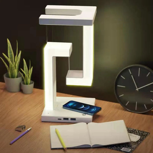 Floating LED Wireless Charging Bedside Lamp - Pexav