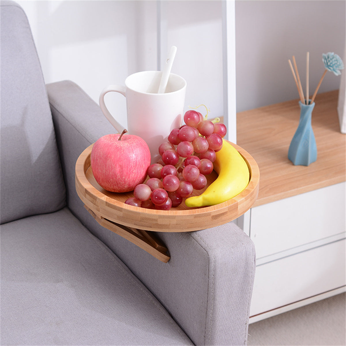 Sturdy Wooden Laptop Desk Tray Table for Sofa - Pexav