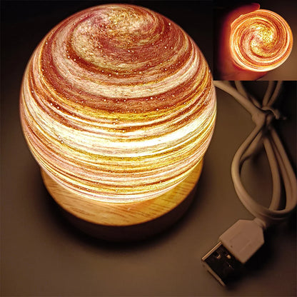 Colorful Galaxy Globe Table Lamp