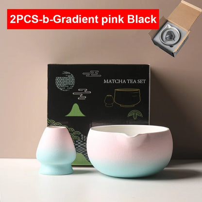 Variant image for Japanese Matcha Bowl Set Green 550ml Ceramic with Spout for Tea Ceremony-13