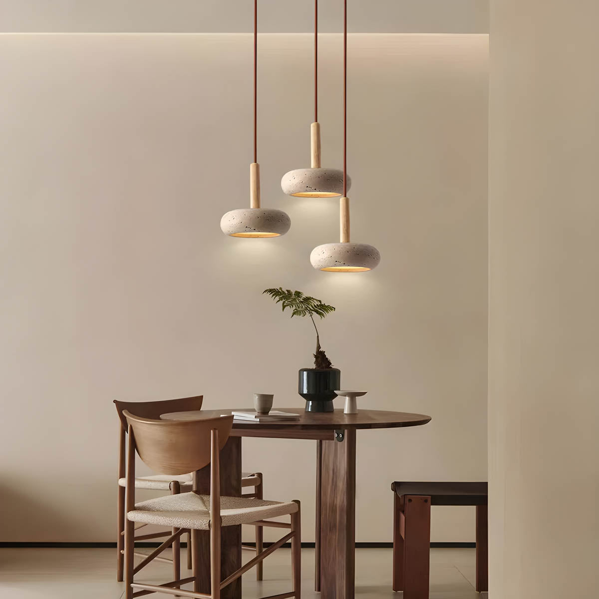 Classic Natural Stone Pendant Lamp
