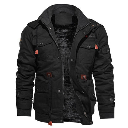 Warm Fleece Hoodie Jacket for Men - Pexav
