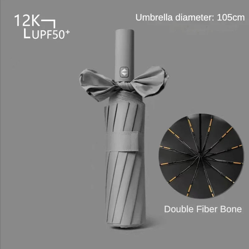Windproof Waterproof Compact Sun Umbrella