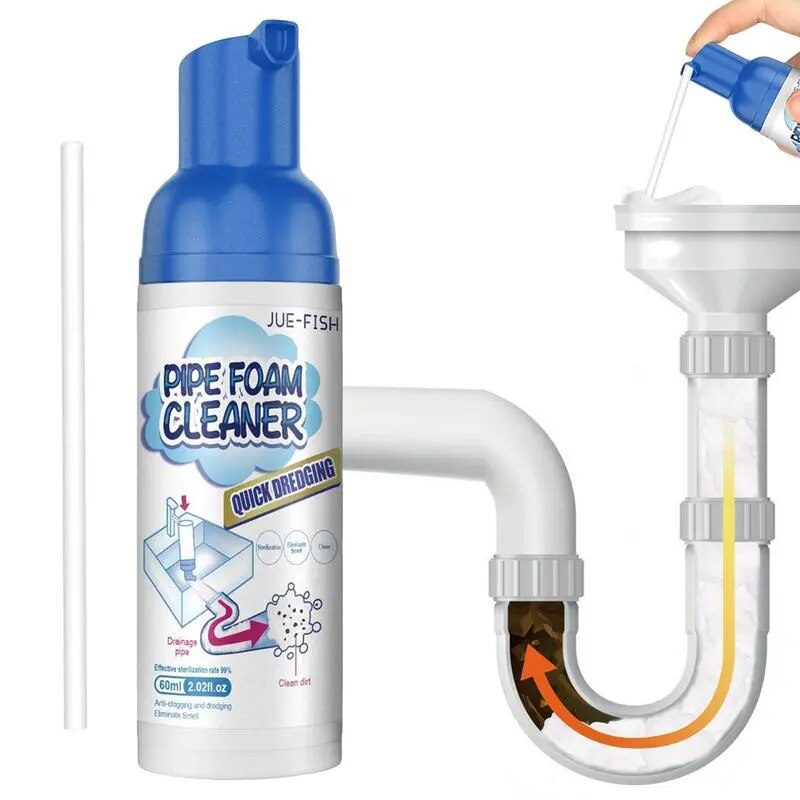 Powerful Pipe Cleaner Foam Spray for Kitchen Drains - Pexav