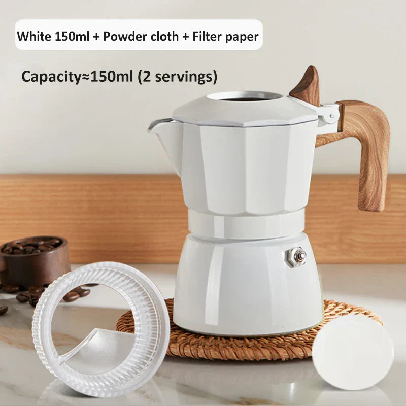 Classic Stainless Steel Espresso Maker