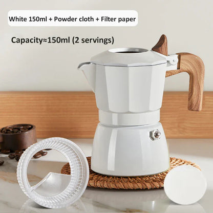 Classic Stainless Steel Espresso Maker