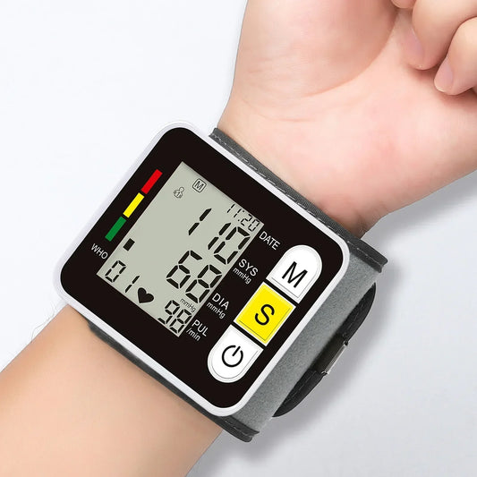 Accurate Wrist Blood Pressure Tracker with LCD Screen - Pexav
