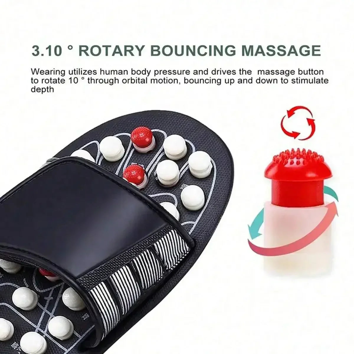 Comfortable Foot Massager Slippers for Men Women