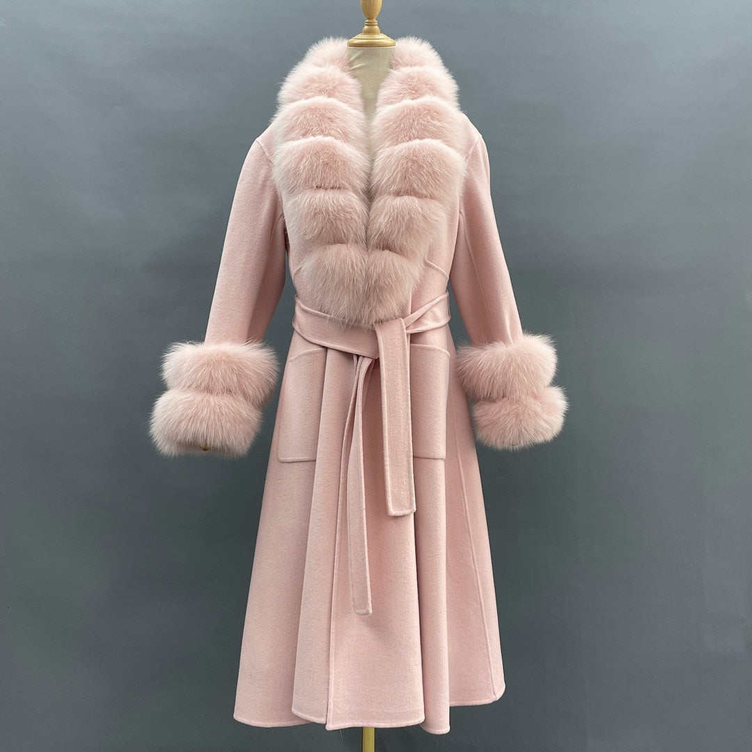Elegant Women's Faux Fur Overcoat