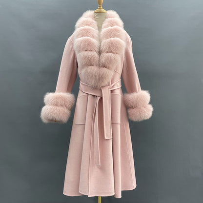 Elegant Women's Faux Fur Overcoat