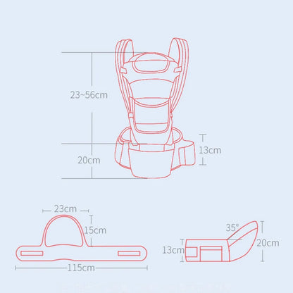 Versatile Baby Sling - Ergonomic Hip Seat for Newborn to Toddler