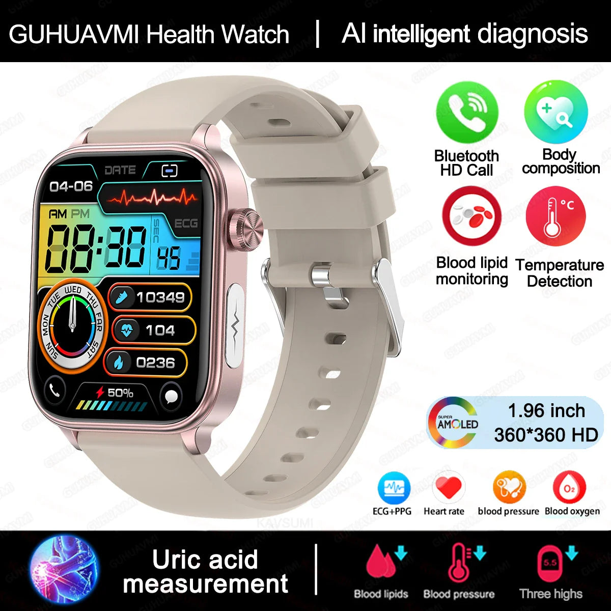 Advanced Fitness Tracker Watch with Heart Rate Monitor