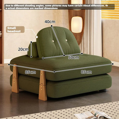 Space Saving Folding Sofa Bed with Mattress