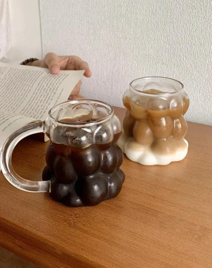 Unique Round Clear Bubble Coffee Mug - Pexav